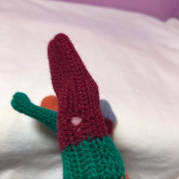 GUC Fun Vintage 70s Rainbow Toe Socks Woman's Knit Hippy Retro Wear Multi-Color - Picture 13 of 14